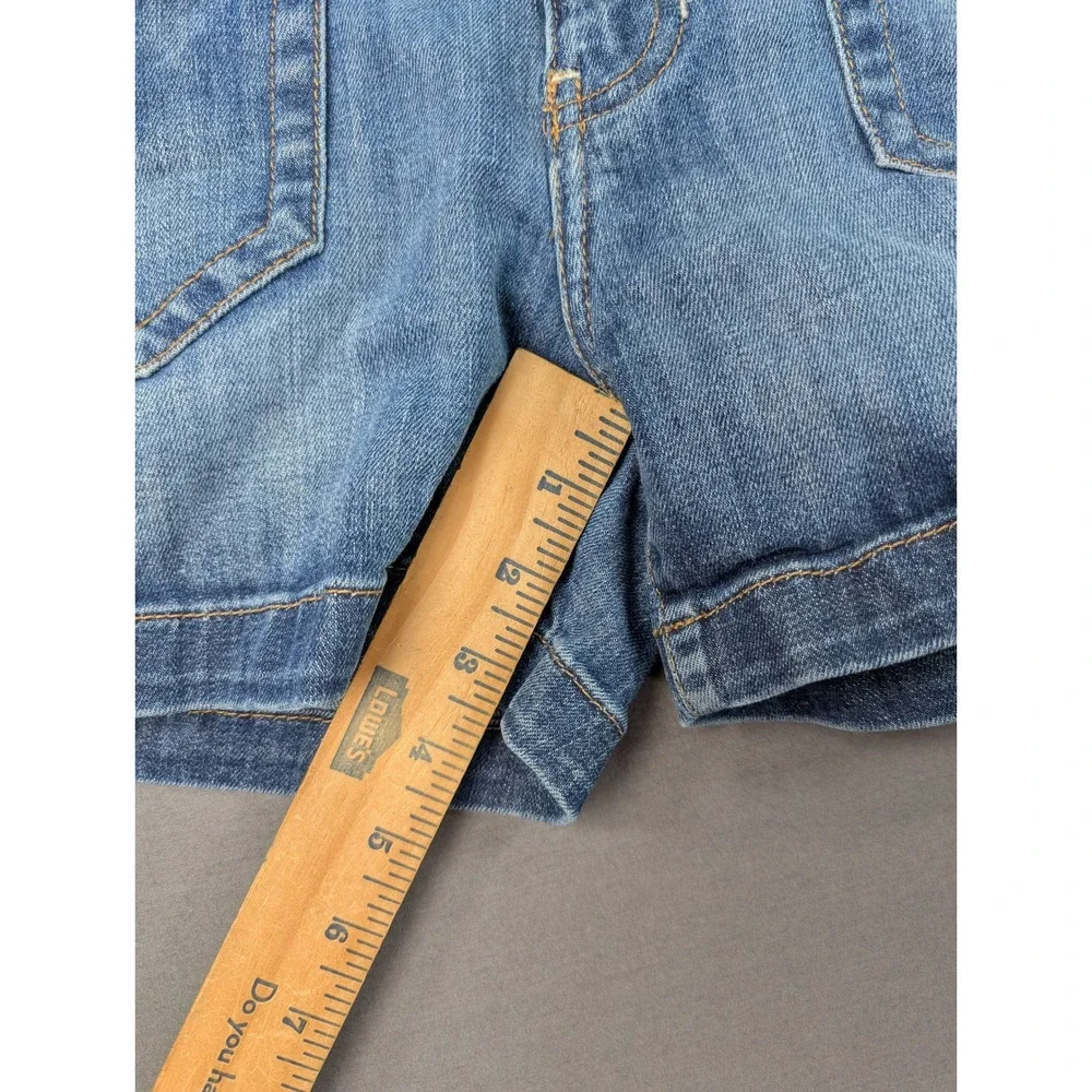 Calvin Klein Jeans Womens Size 4 Blue Denim Shorts Low Rise Cuffed 7226